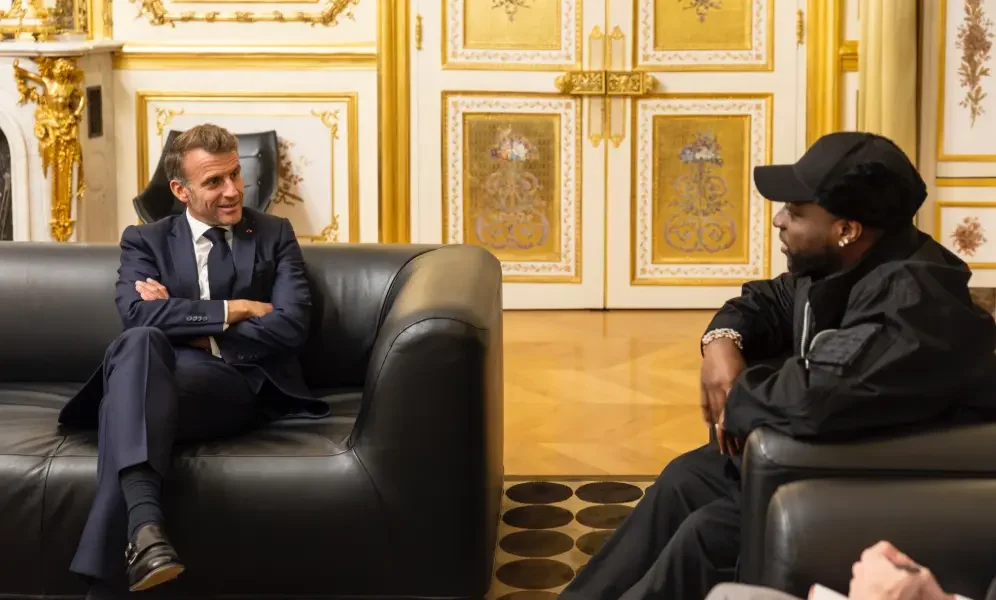 Davido reveals purpose of his meeting with French President Macron