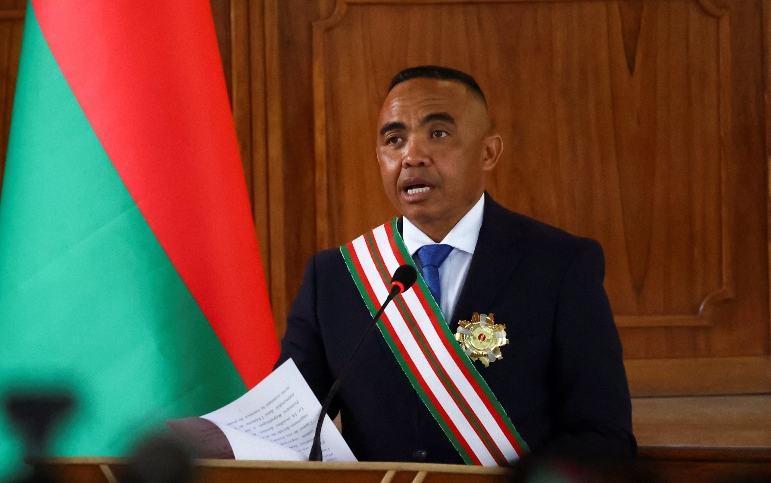 Madagascar swears in Army Colonel as President