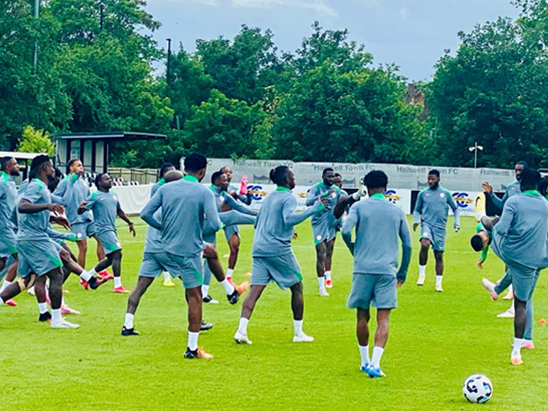 Super Eagles Intensify Training for Friday's Crucial World Cup Qualifier Against Lesotho
