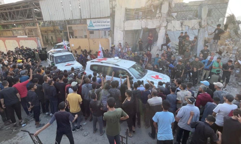 IDF confirms Red Cross has collected hostages' bodies