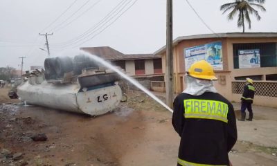 3 petroleum tankers fall within 24 hours in Oyo