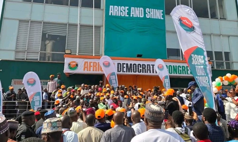 ADC Unveils National Headquarters In Abuja, Edifice Used To Be Atiku’s Campaign Office – Arise News