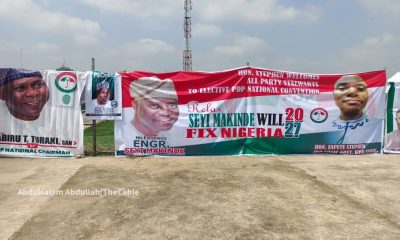 Makinde 2027 Presidency Banners Flood PDP Convention Venue In Ibadan