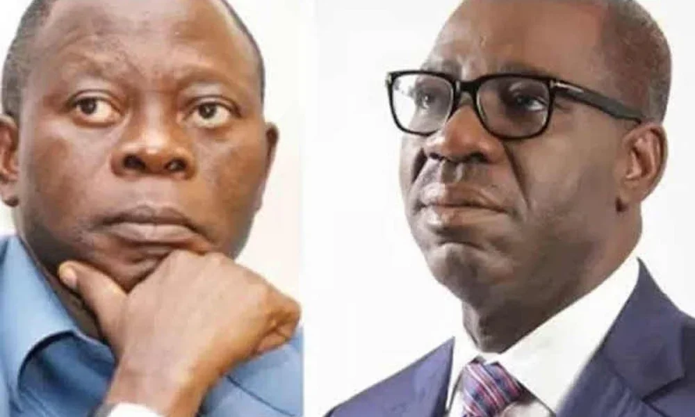 Oshiomhole carpets Obaseki, says he failed Edo woefully