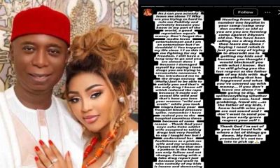 Again, Regina Daniels Accuses Ned Nwoko Of Drugging And Intimidation, Threatens To Reveal Alleged Crimes – Arise News