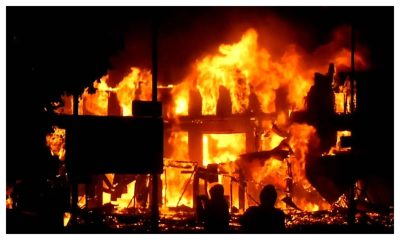 Properties worth millions of naira destroyed as fire ravages Ibadan market [PHOTO]
