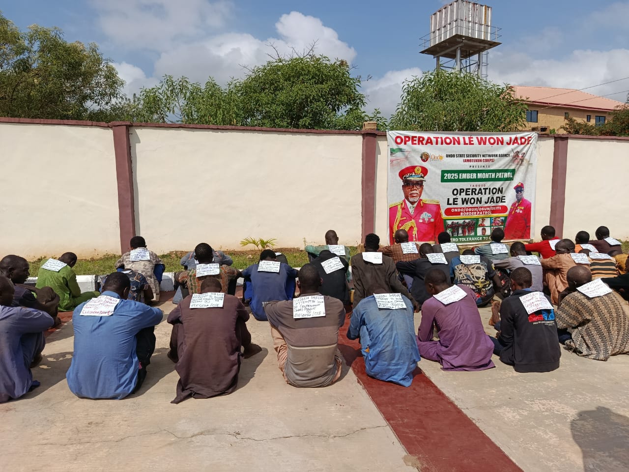 Amotekun arrests 39 suspects fleeing US airstrikes