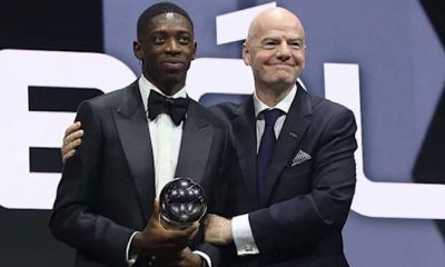Dembele Named Men’s Player Of The Year At FIFA Best Awards – Arise News