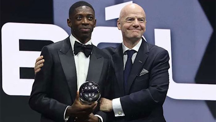 Dembele Named Men’s Player Of The Year At FIFA Best Awards – Arise News