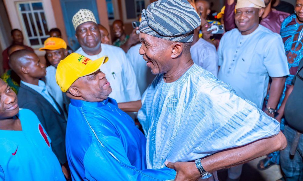 Just In: Aregbesola's Ex-Ally Adeoti Hosts Gov Adeleke, Osun Govt And Accord Party Leaders [Photos]