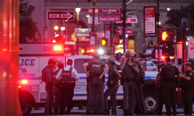 Three police officers shot during late-night shooting in New York