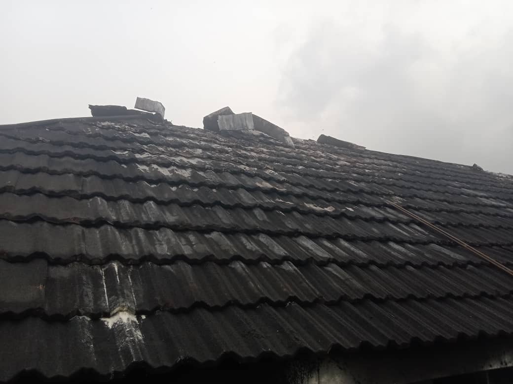 Properties worth millions of naira destroyed as fire ravages lounge, residential building in Ibadan 