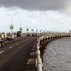 Two injured as Truck tips over on Third Mainland Bridge (VIDEO)